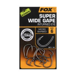 Fox Edges Armapoint Super Wide Gape Inturned Eye Karper Haak #4 (10 Stuks) -Visbenodigdheden Winkel 25f032a97d9a0603