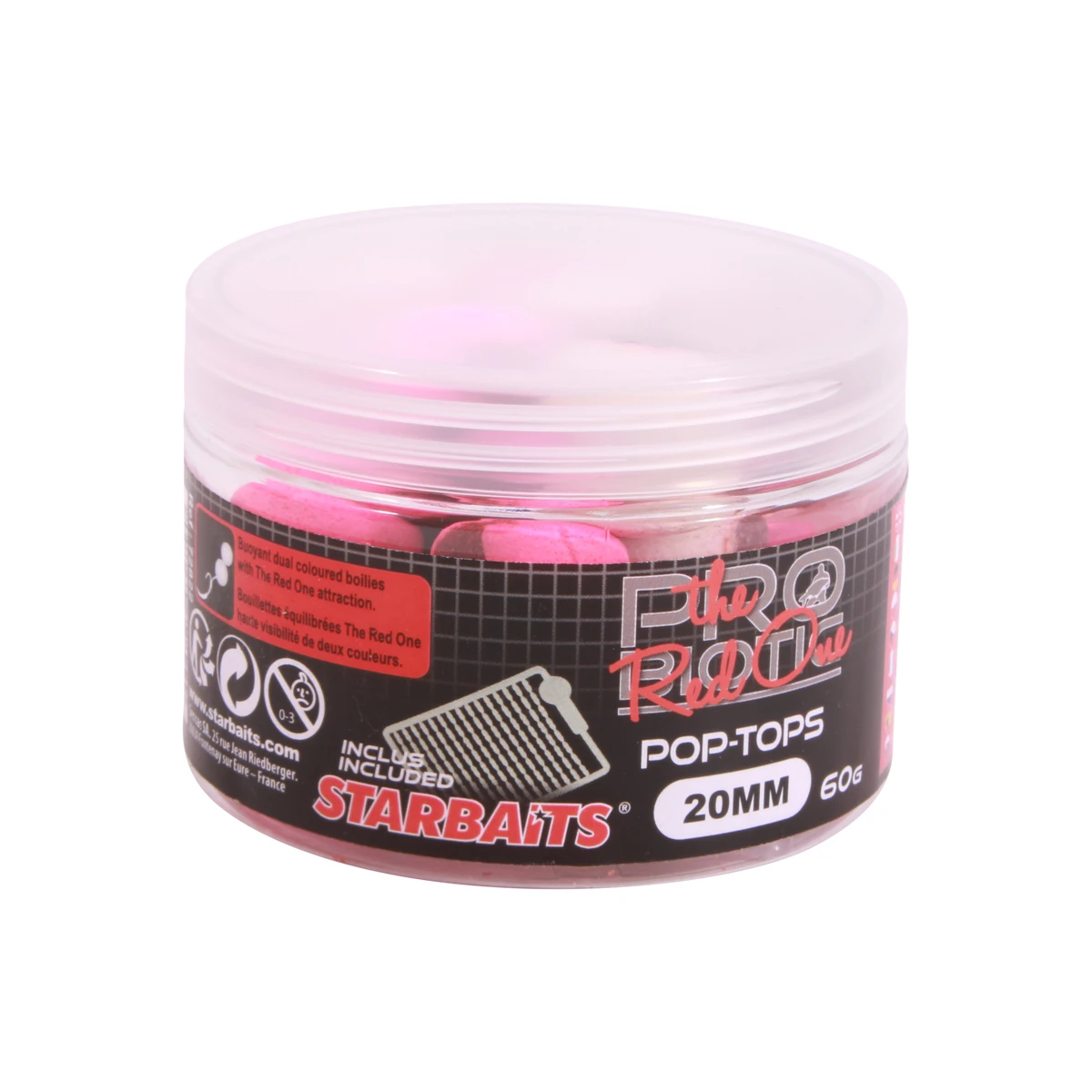 Starbaits Pro Red Pop Tops 20mm (60g) 1 Starbaits Pro Red Pop Tops 20mm (60g)