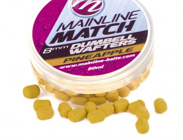 Mainline Match Dumbell Wafters Pineapple (8mm) 1 Mainline Match Dumbell Wafters Pineapple (8mm)