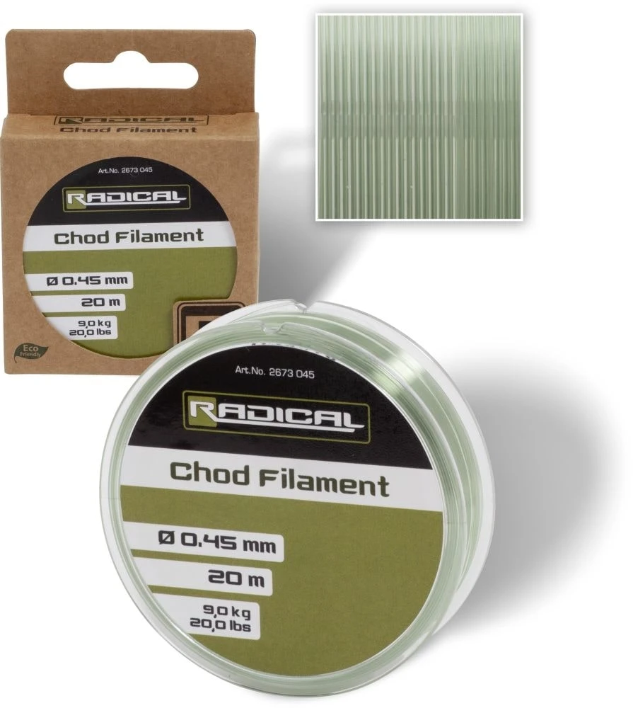 Radical Chod Filament Karper Onderlijnmateriaal 20m (0,45mm) 1 Radical Chod Filament Karper Onderlijnmateriaal 20m (0,45mm)