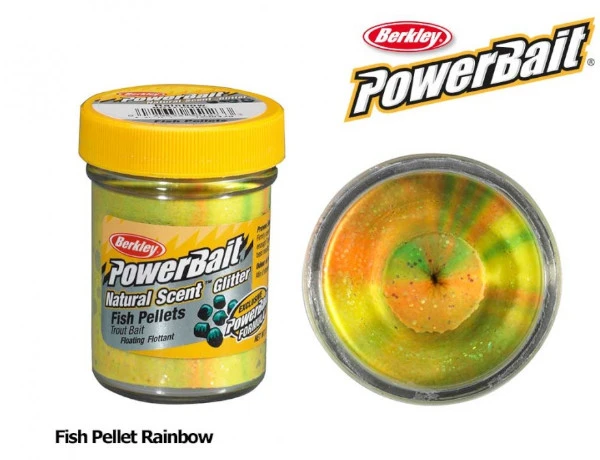 Berkley Powerbait Fish Pellets - Rainbow 1 Berkley Powerbait Fish Pellets - Rainbow