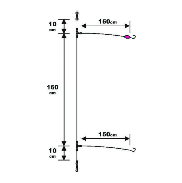 Sunset BDL Surfcasting RS Competition Special Sparidae Fluorocarbon Rig 1 Sunset BDL Surfcasting RS Competition Special Sparidae Fluorocarbon Rig
