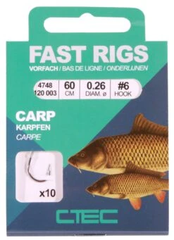 C-Tec Fast Rigs Carp Black 60cm #4 0,28